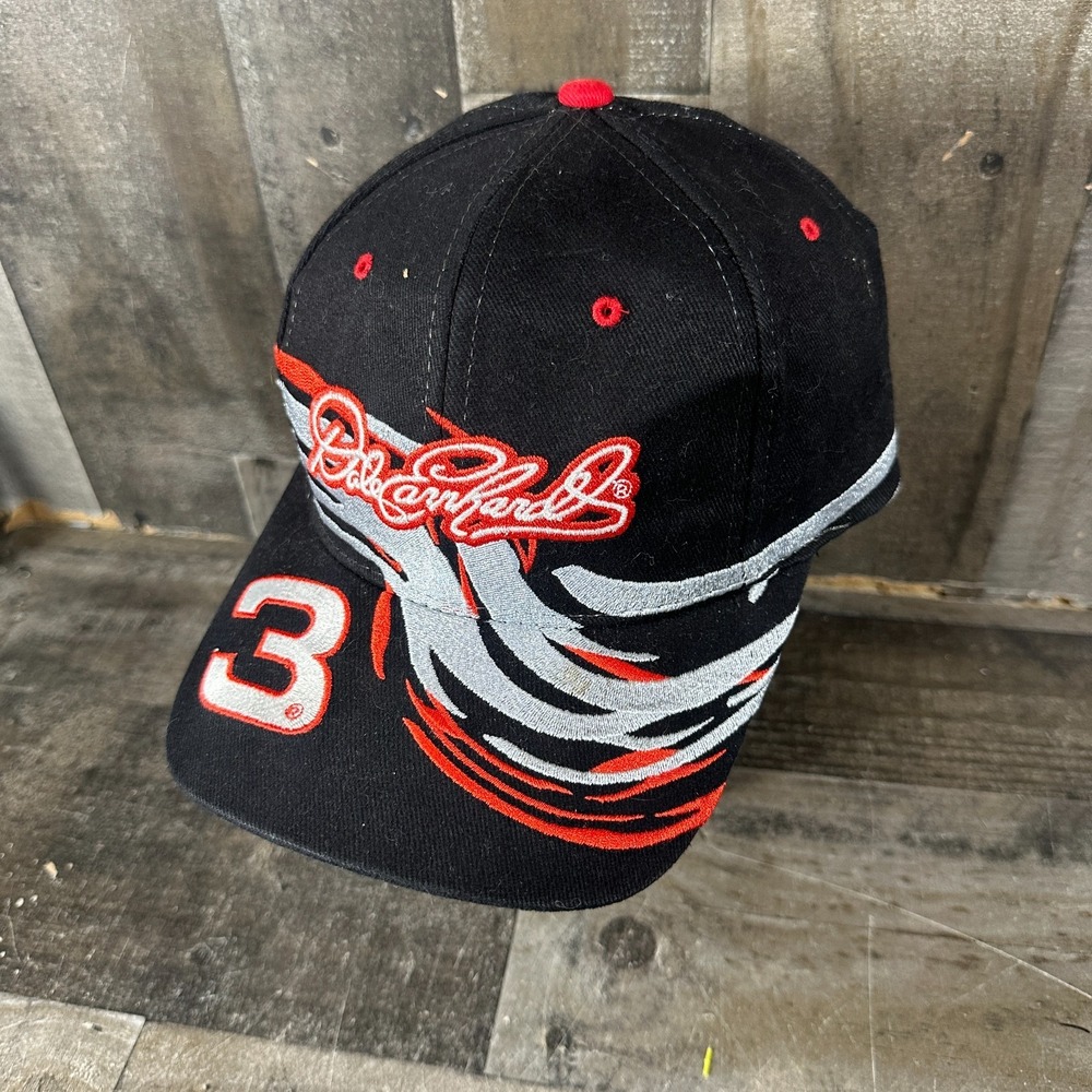 Chase Authentics Dale Earnhardt #3 NASCAR Black Snapback Hat Cap Goodwrench